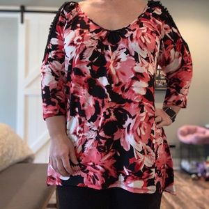 Beautiful cold shoulder top